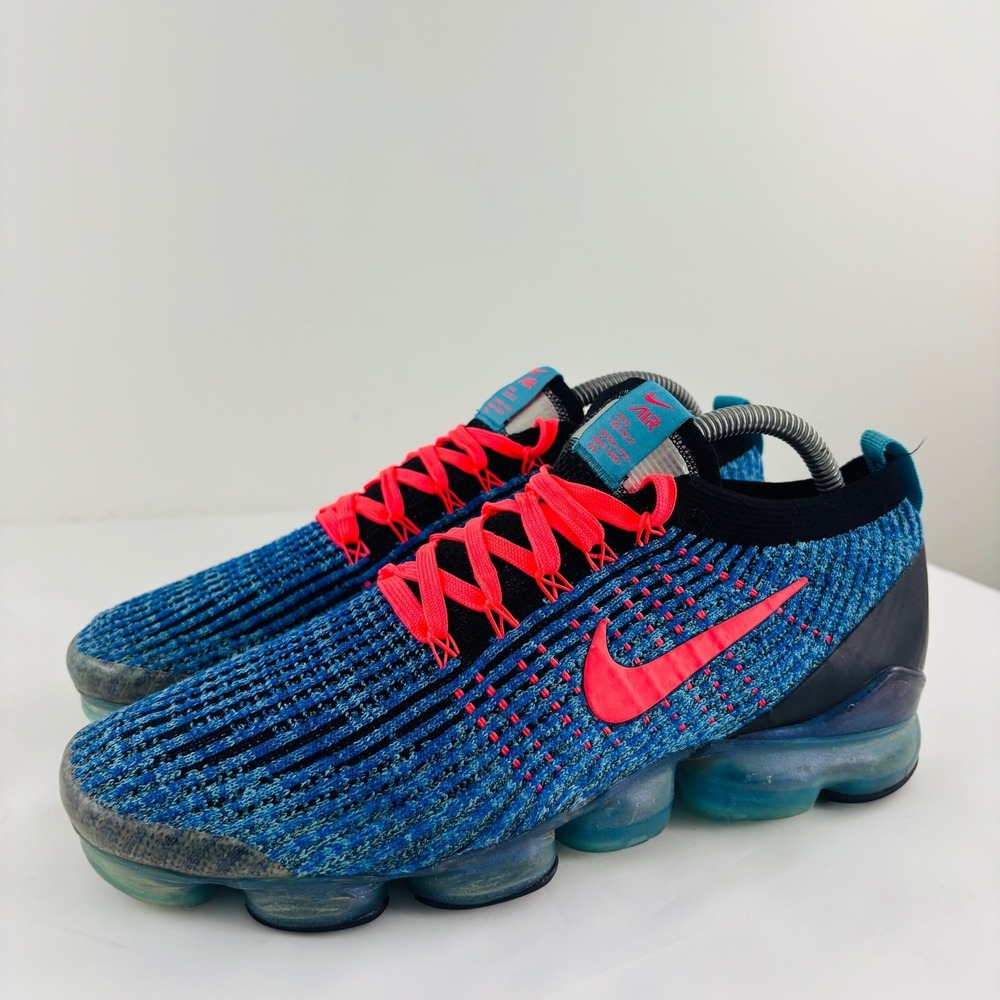 Nike Air VaporMax 3.0 Laser Fuchsia Blue Black AJ6900-401 Mens 8.5 Running Shoes
